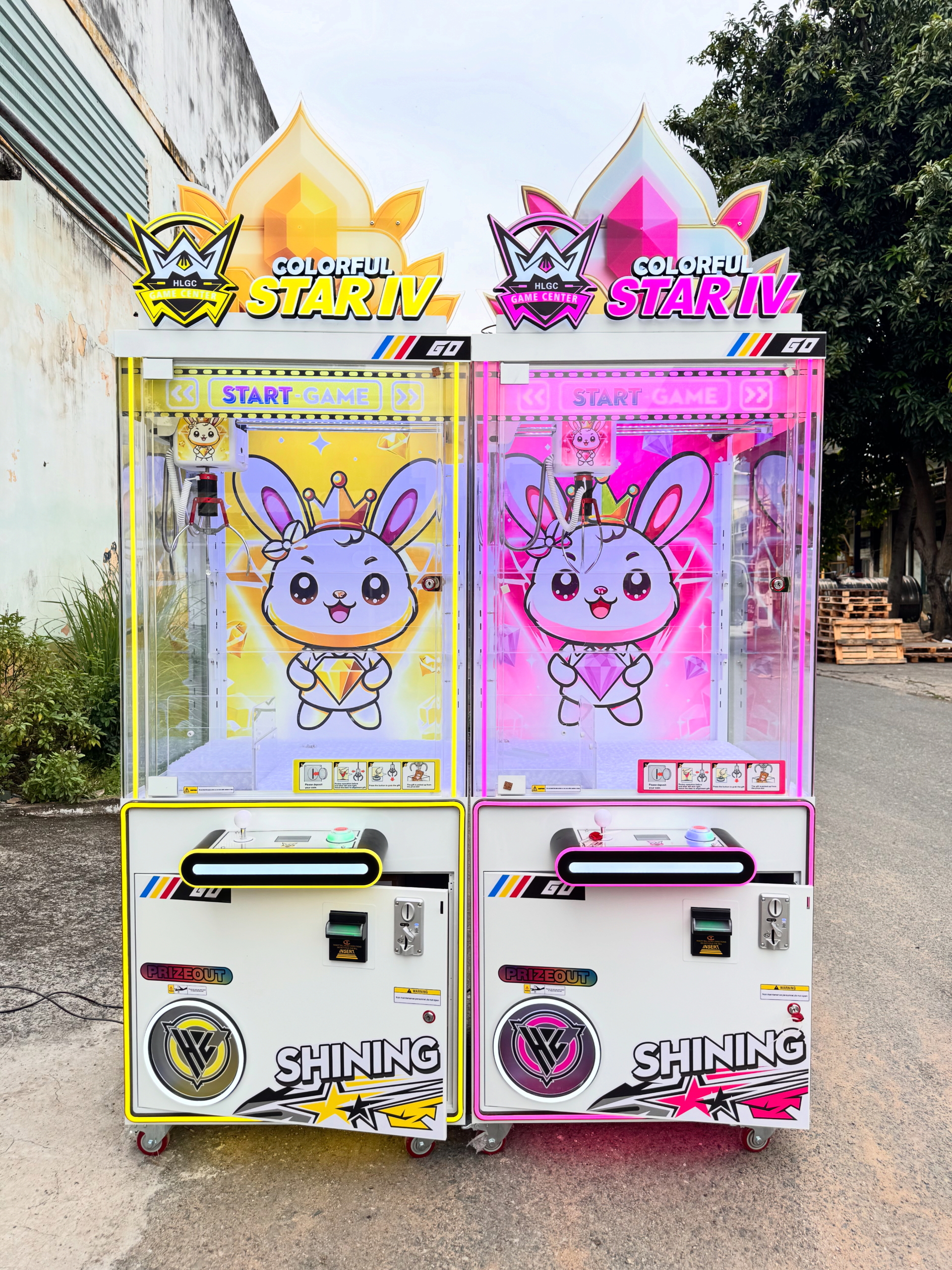 Hình ảnh thực tế của sản phẩm máy gắp gấu được cung cấp bởi Hồng Loan Game Center Hình ảnh thực tế của sản phẩm máy gắp gấu được cung cấp bởi Hồng Loan Game Center