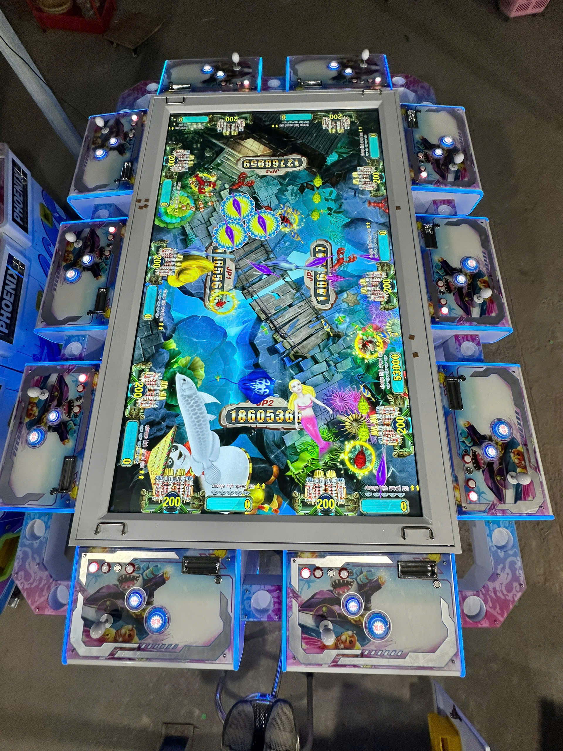 Máy bắn cá 10 người phù hợp game center và trung tâm thương mại Máy bắn cá 10 người phù hợp game center và trung tâm thương mại
