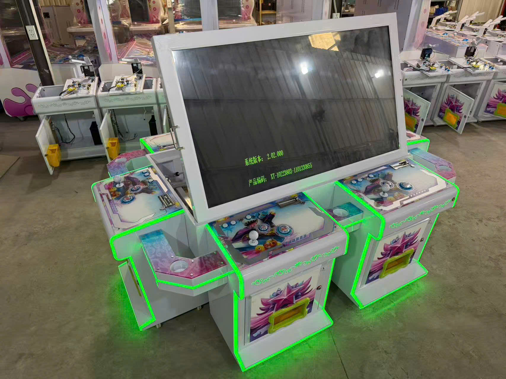 Máy bắn cá 6 người chơi với đèn LED nổi bật thu hút khách cho khu vui chơi Máy bắn cá 6 người chơi với đèn LED nổi bật thu hút khách cho khu vui chơi