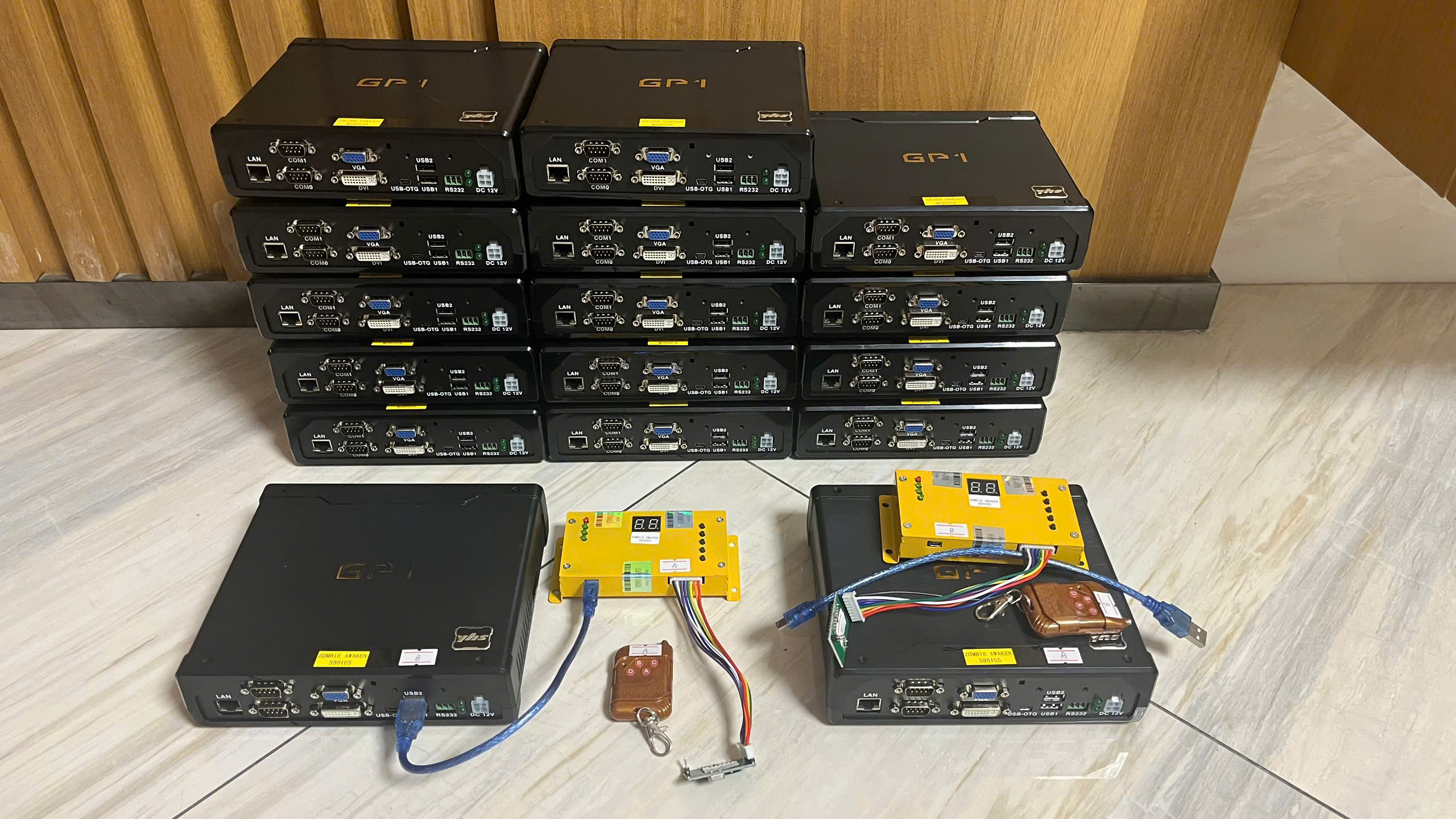 GP1 arcade game control boards with touchscreen controllers and accessories. GP1 arcade game control boards with touchscreen controllers and accessories.