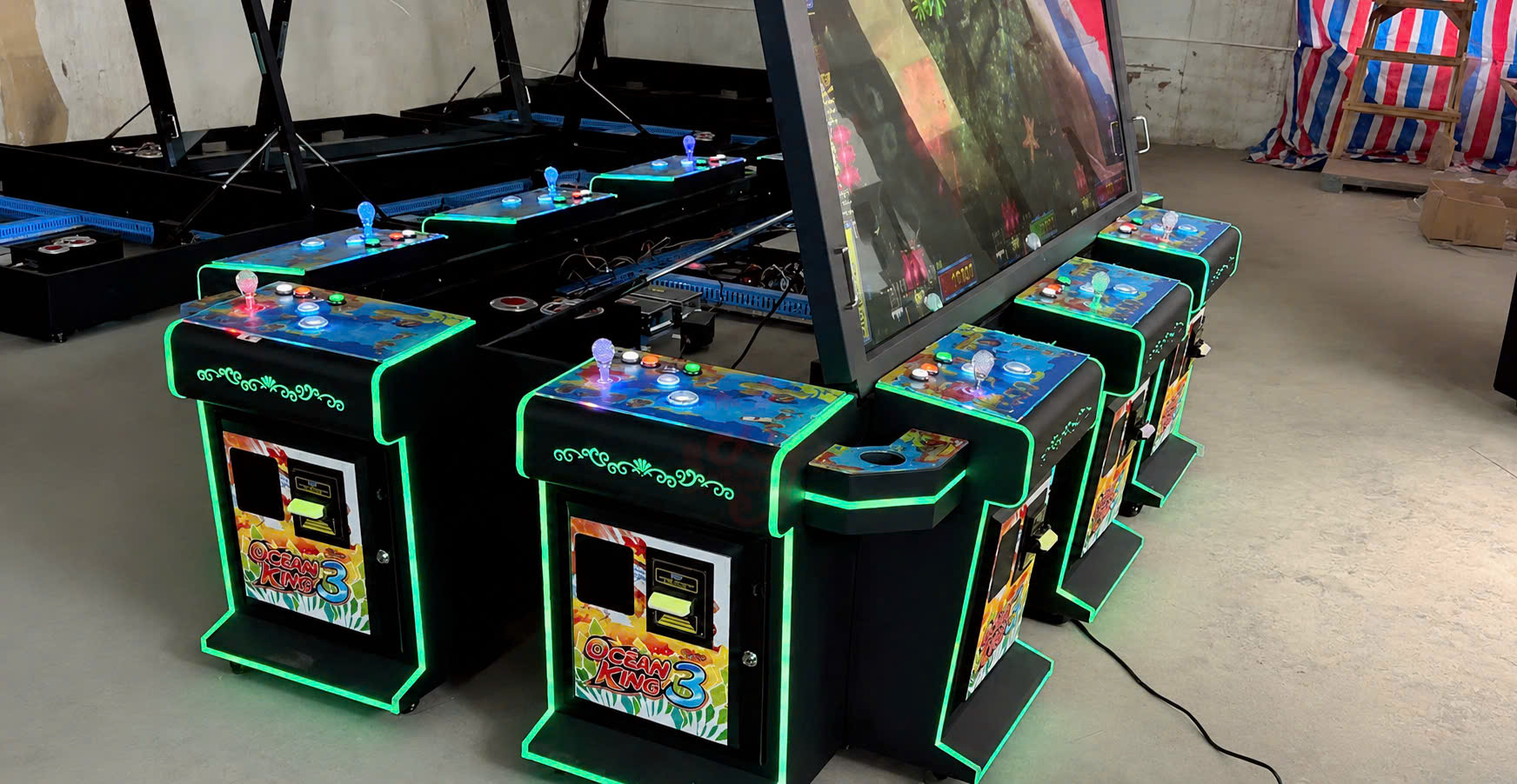 Commercial 10-Player Fish Shooting Arcade Machine Commercial 10-Player Fish Shooting Arcade Machine
