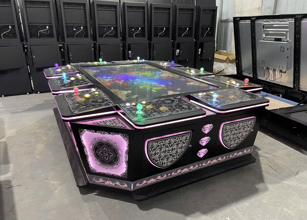 Fish Shooting Arcade Machine designed to increase customer engagement in arcades. Fish Shooting Arcade Machine designed to increase customer engagement in arcades.