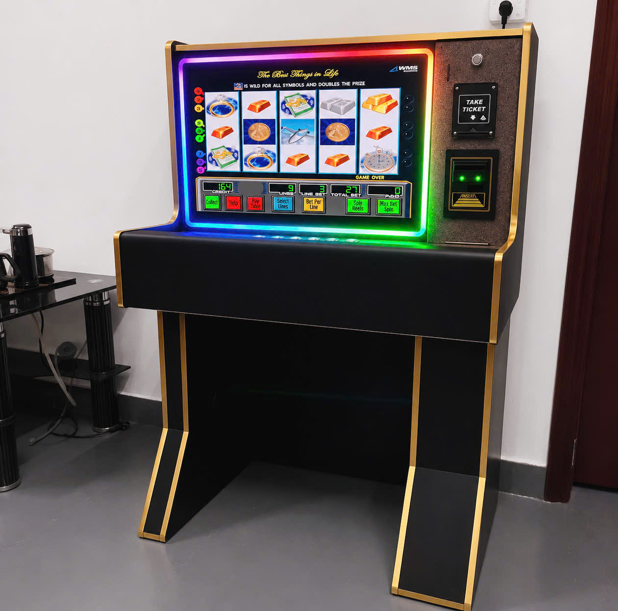 27-Inch Wooden Arcade Cabinet helps generate stable income for arcade businesses. 27-Inch Wooden Arcade Cabinet helps generate stable income for arcade businesses.