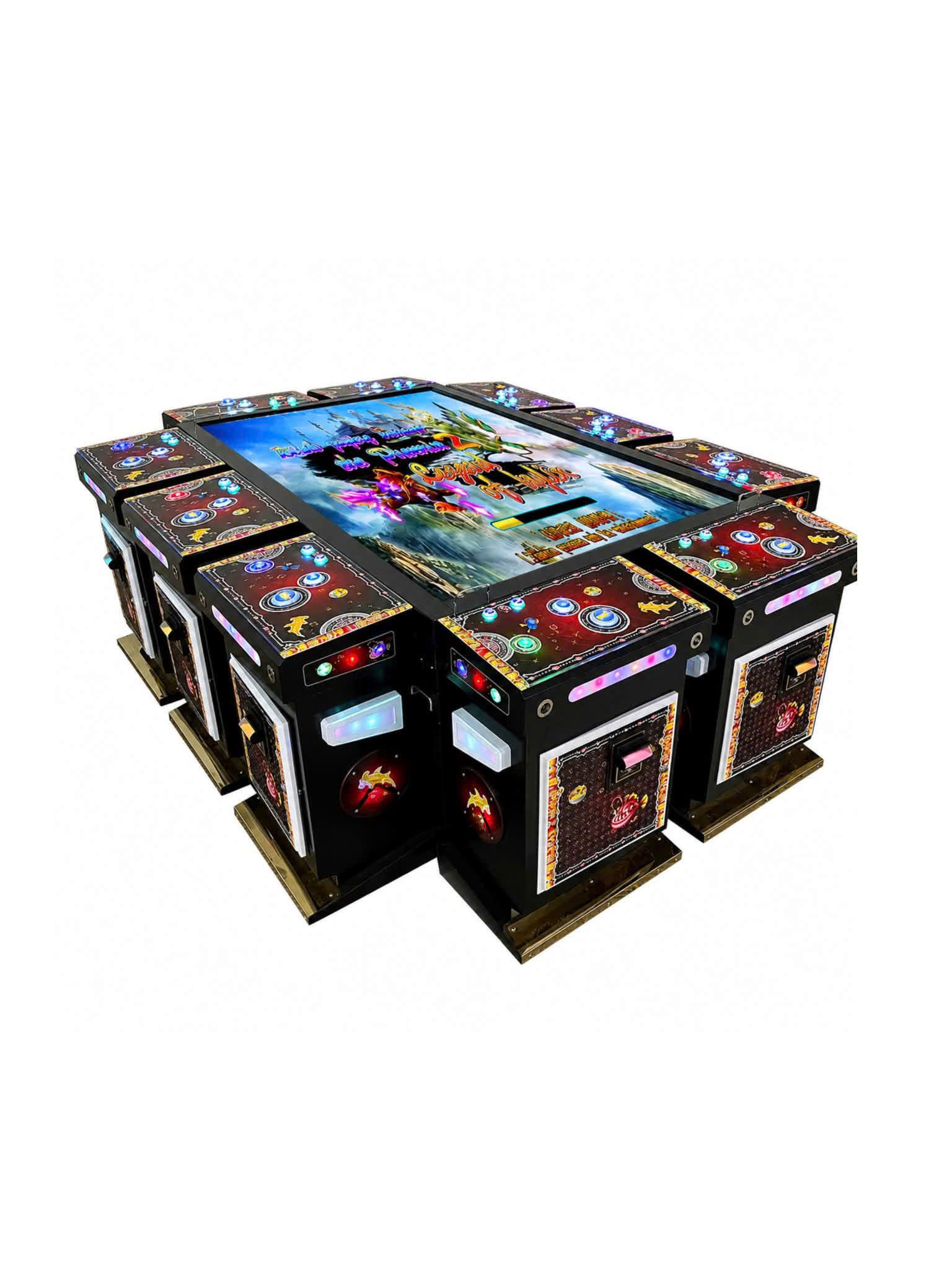 10-Player Fish Shooting Arcade Machine for Game Centers 10-Player Fish Shooting Arcade Machine for Game Centers