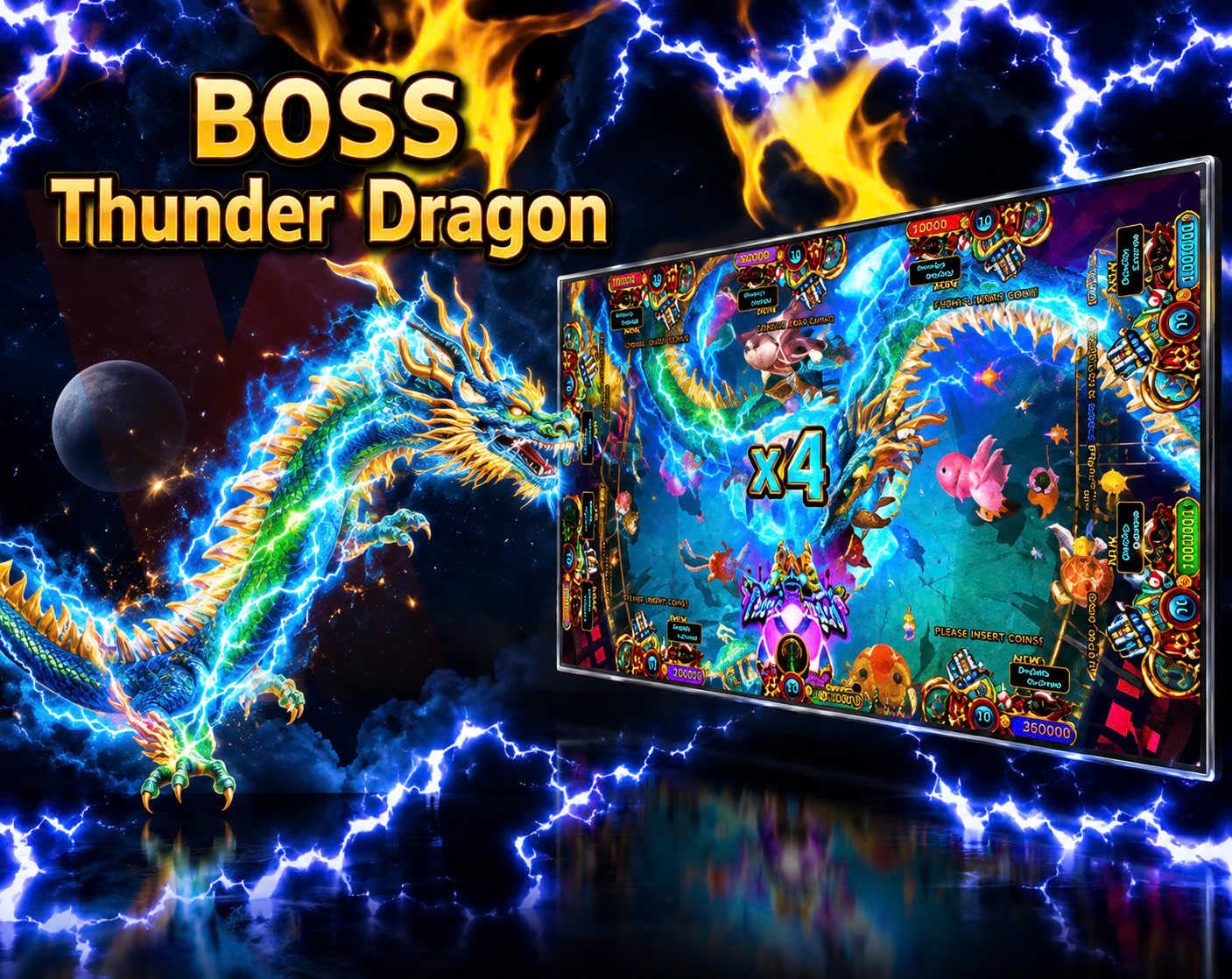 Ocean King 3 Plus Circus Thunder Dragon Fish Arcade Game Ocean King 3 Plus Circus Thunder Dragon Fish Arcade Game