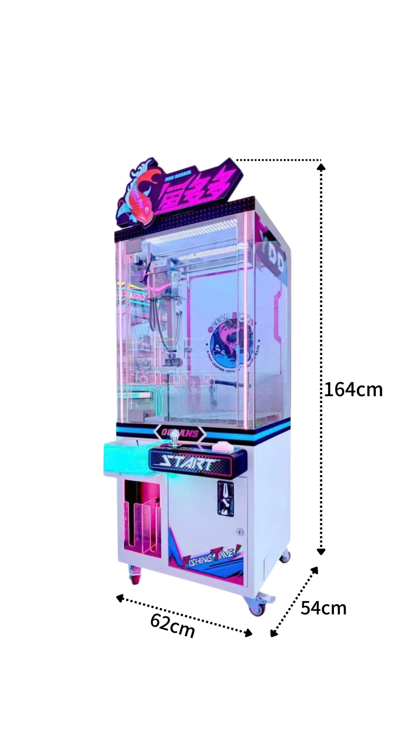 Kích thước máy gắp cá
