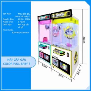 Máy gắp gấu color full baby 3 2 màu