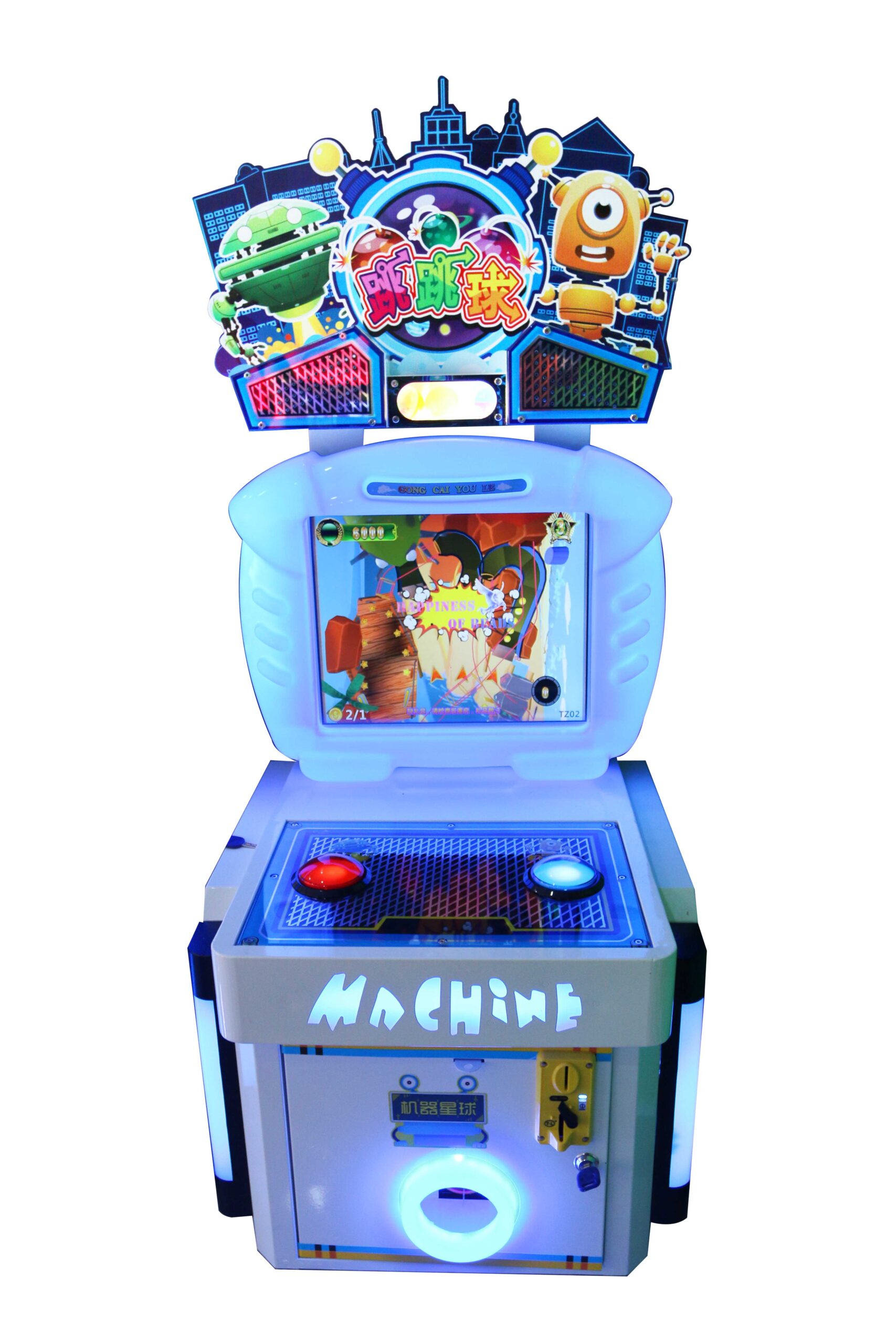 Máy game khu vui chơi trẻ em (Pinball 2 nút)