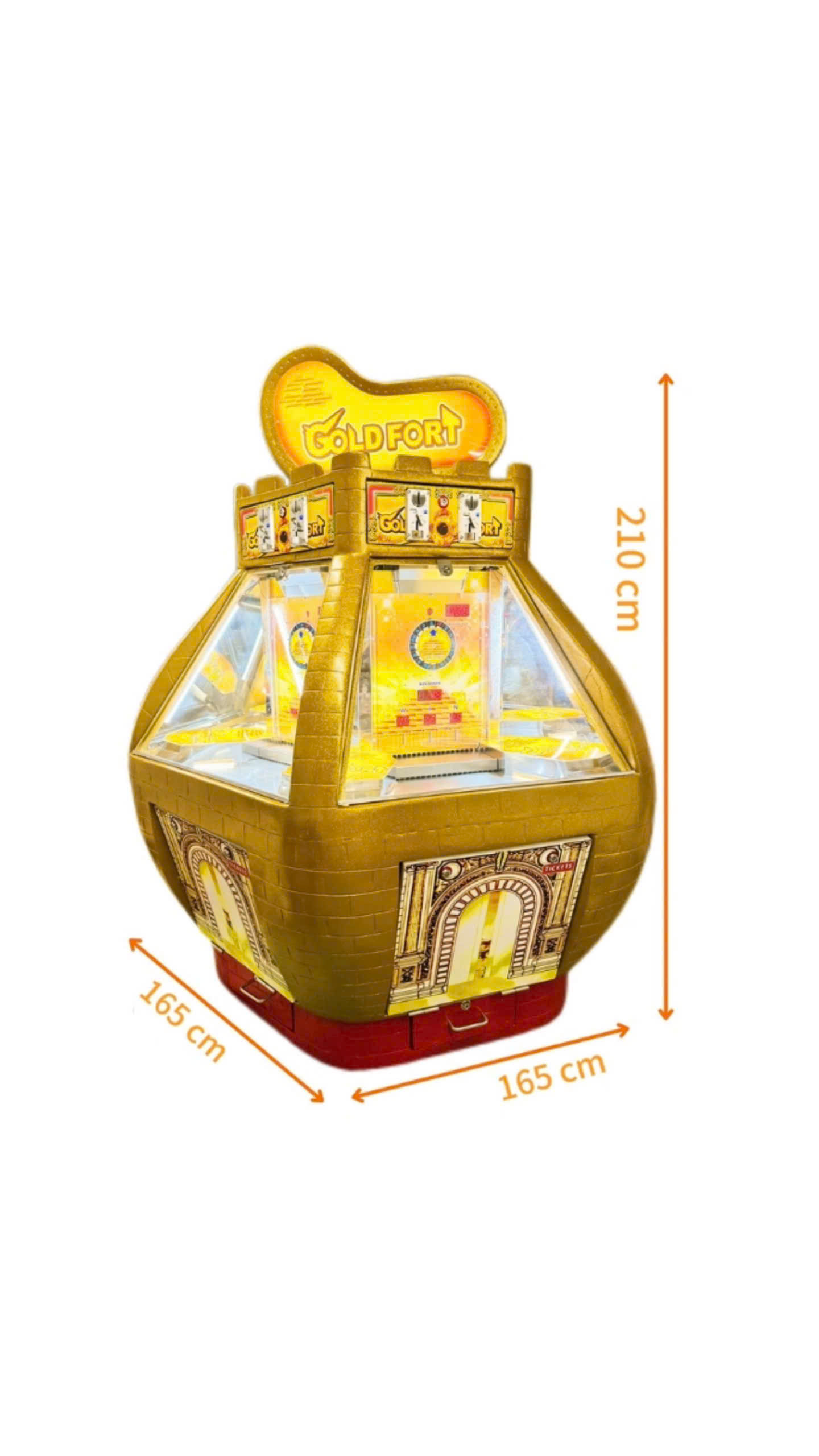 Kích thước máy game đẩy xu 4 người chơi