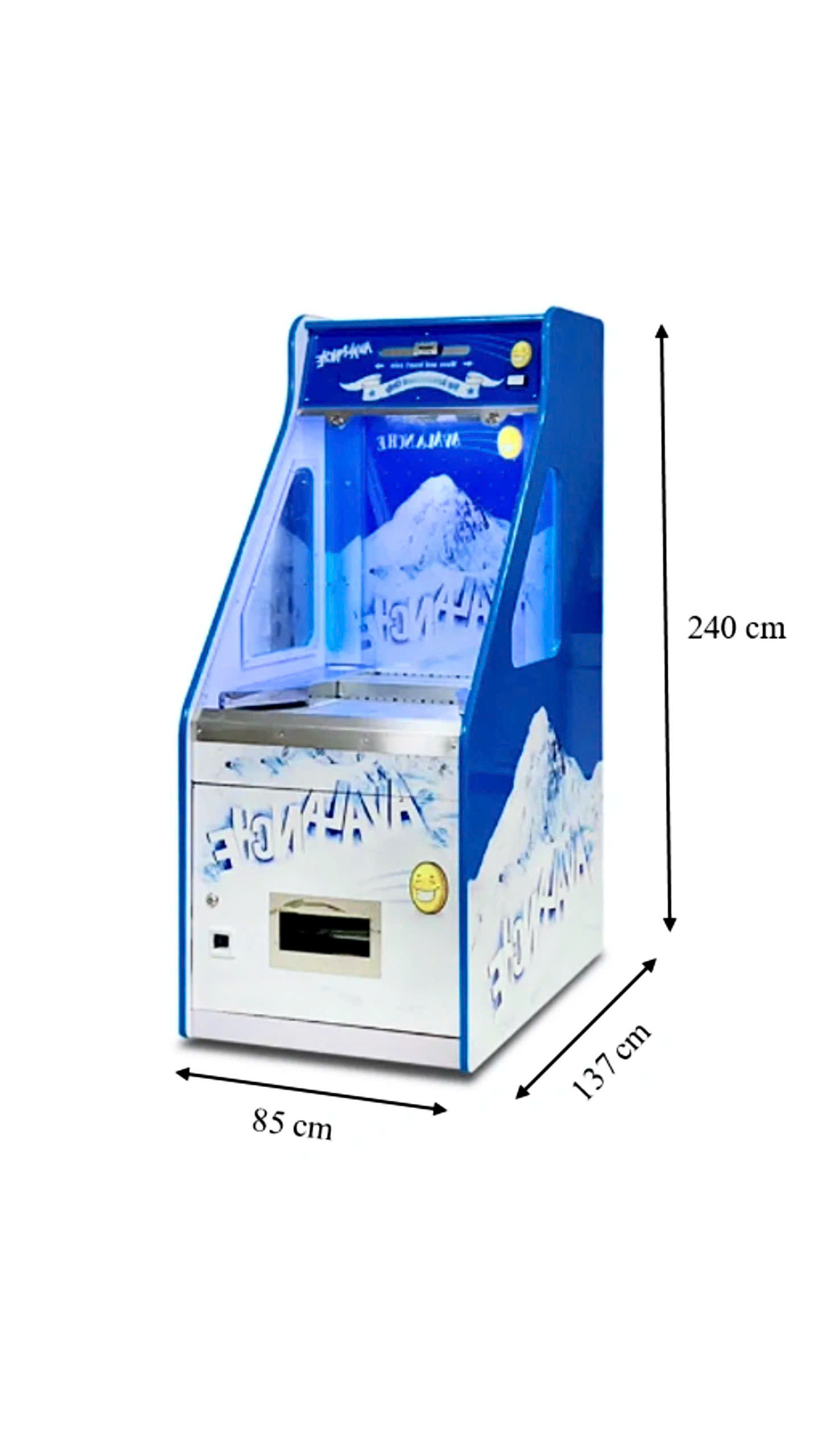 Kích thước máy game đẩy xu