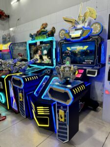 Chinh phục máy gmae bắn súng Tia Laser 2 người chơi