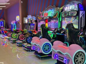 Máy Game Đua Xe Ô Tô Cao Cấp Chuyển Động Khí Động Học 4D