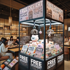 Kết hợp Máy gắp thú với mô hình F&B