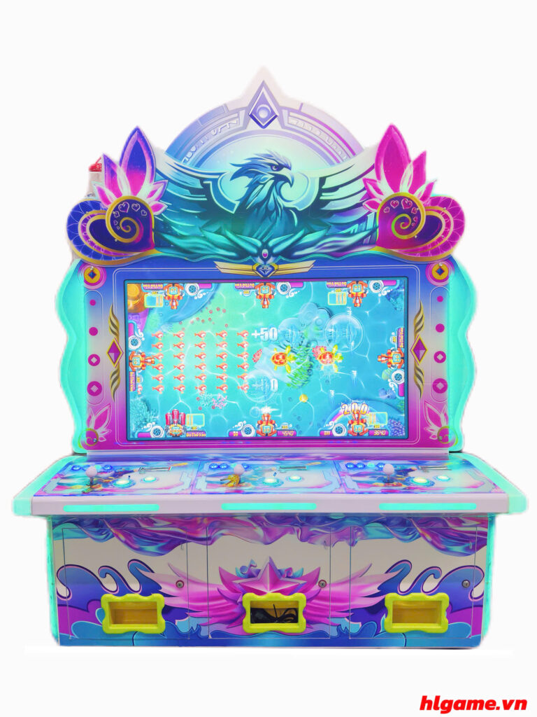 Máy game Bắn cá 3 Người chơi dành cho khu vui chơi trẻ em