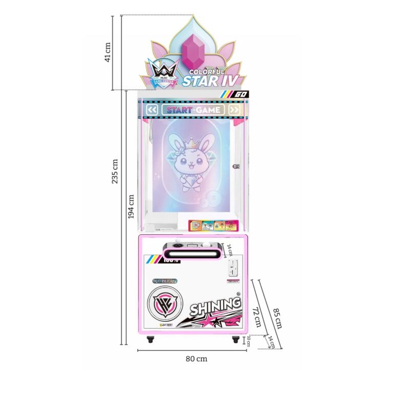 Kích thước Máy gắp thú Colorful Start IV