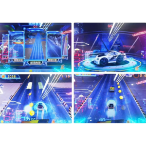 Đồ họa thiết bị game đua xe sống động