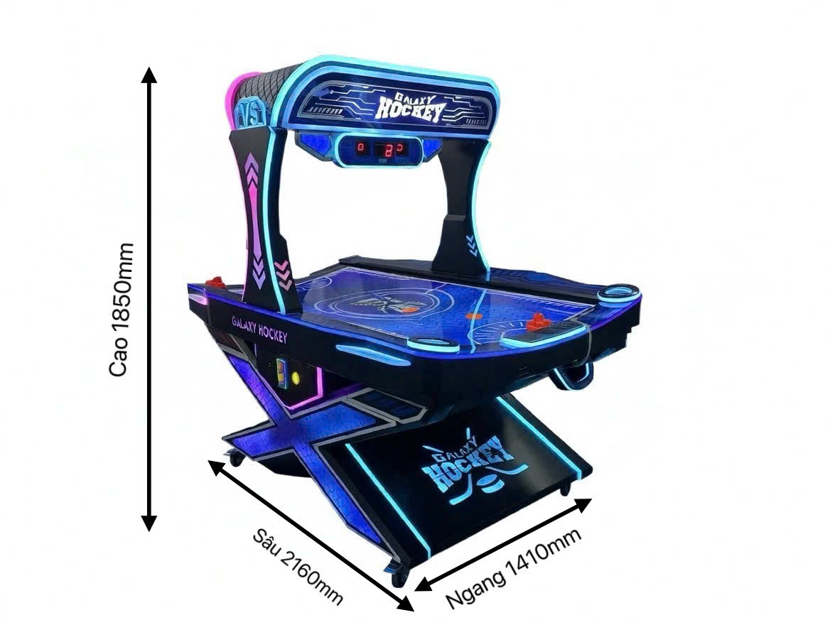 kích thước máy air hockey