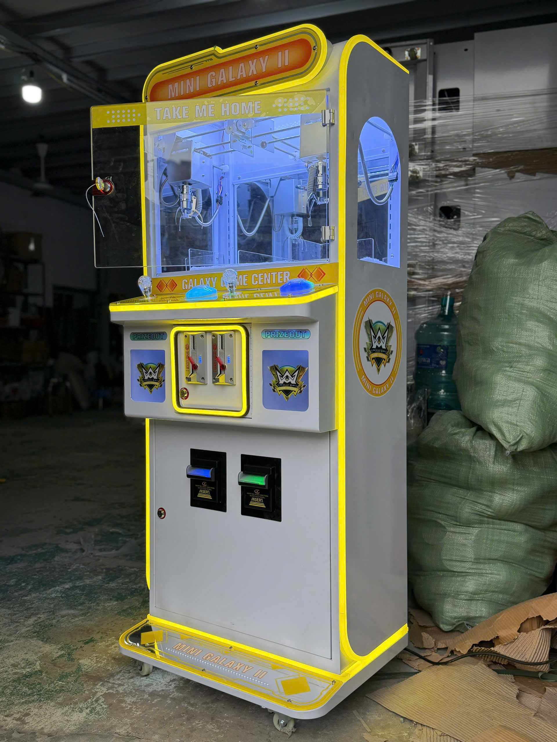 Máy gắp quà arcade Galaxy II LED sáng Máy gắp quà arcade Galaxy II LED sáng