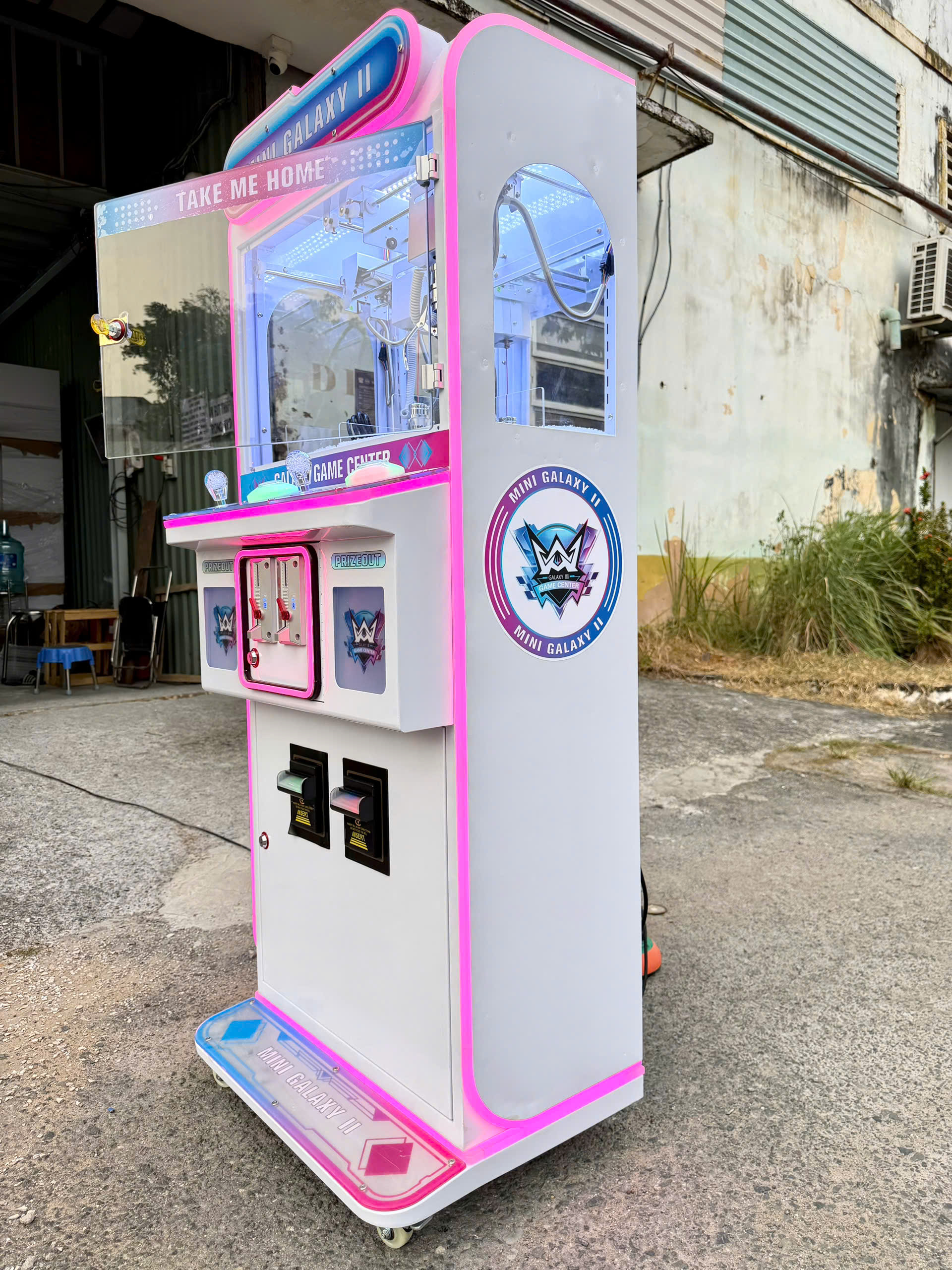 may gap thu mini mau hong