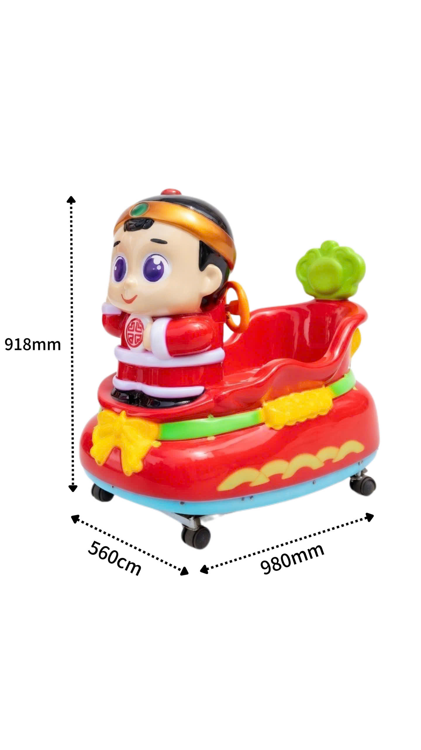 Kích thước nhỏ gọn hình cậu bé 560*980*918mm