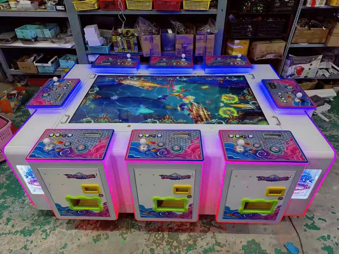 Máy bắn cá 8 người chơi màn hình LCD sắc nét.