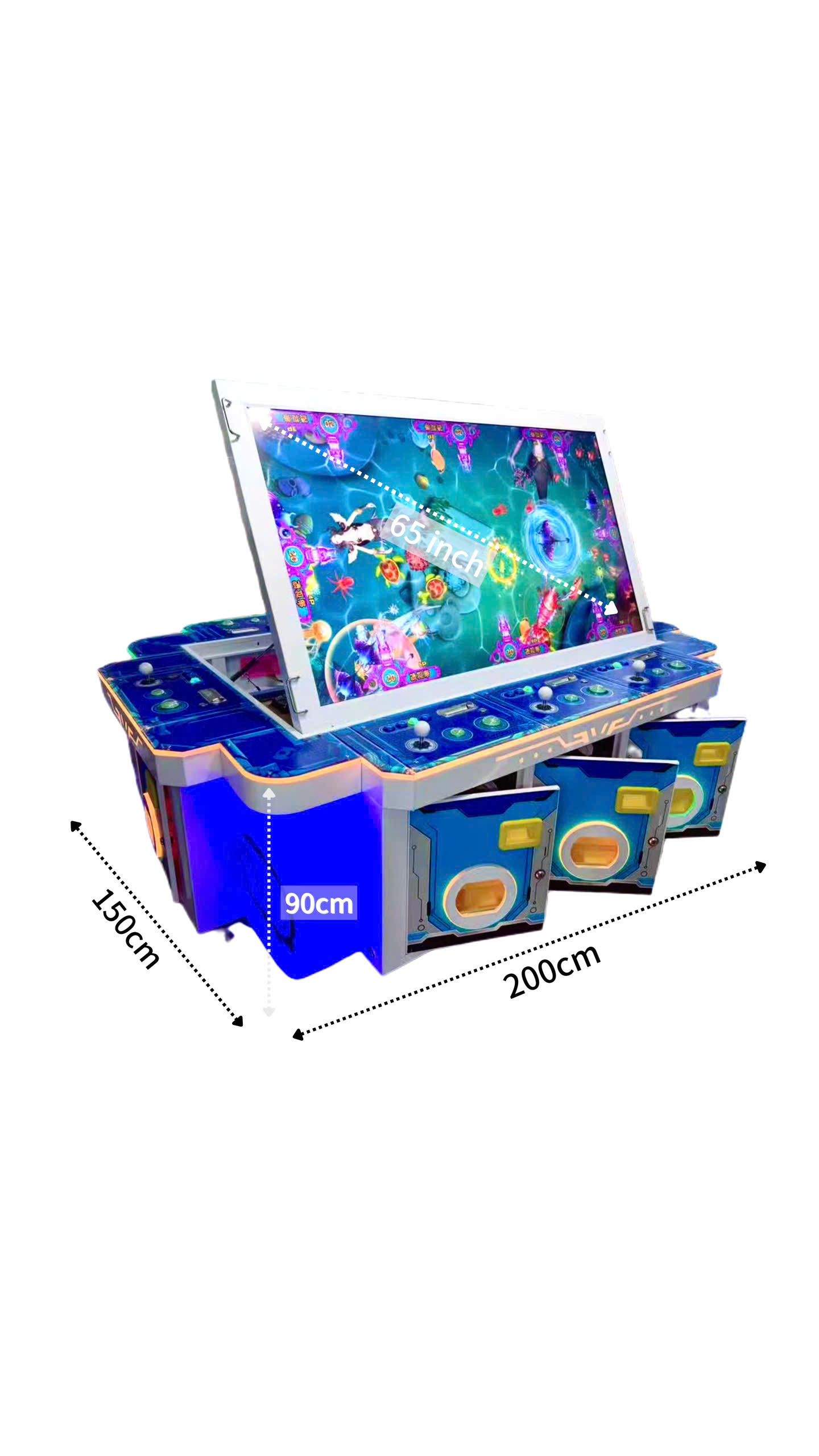 Kích thước máy game bắn cá 8 người chơi