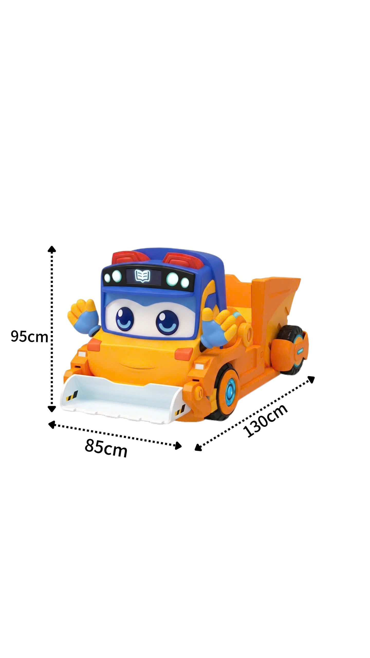 Kích thước máy nhún xe ủi cho bé