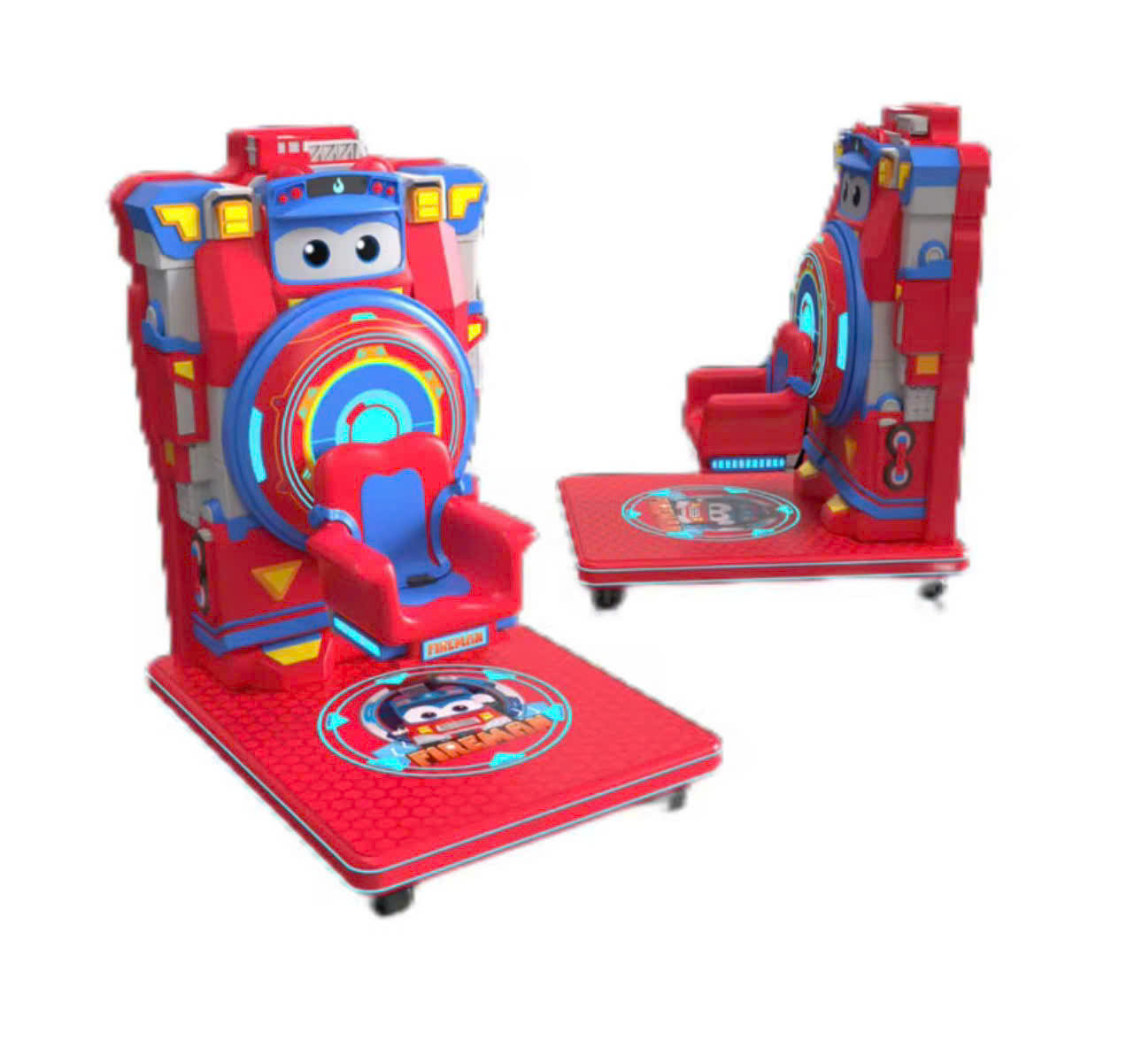 Máy nhún điện trẻ em thiết kế ghế ngồi chắc chắn có đai an toàn