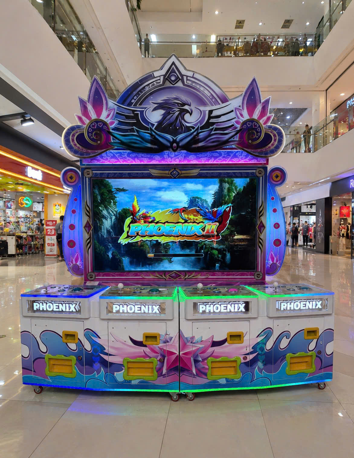 Máy game 4 người chơi phong cách galaxy hiện đại