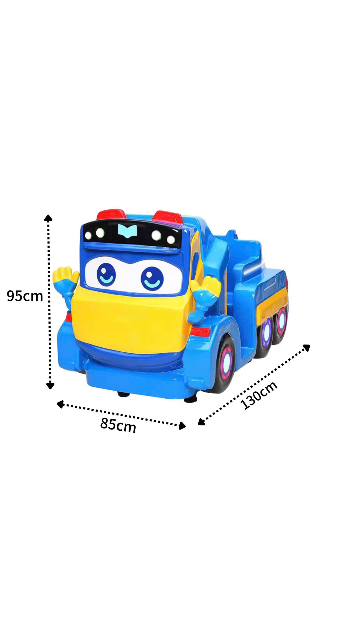 Kích thước thú nhún điện xe hoạt hình cho bé