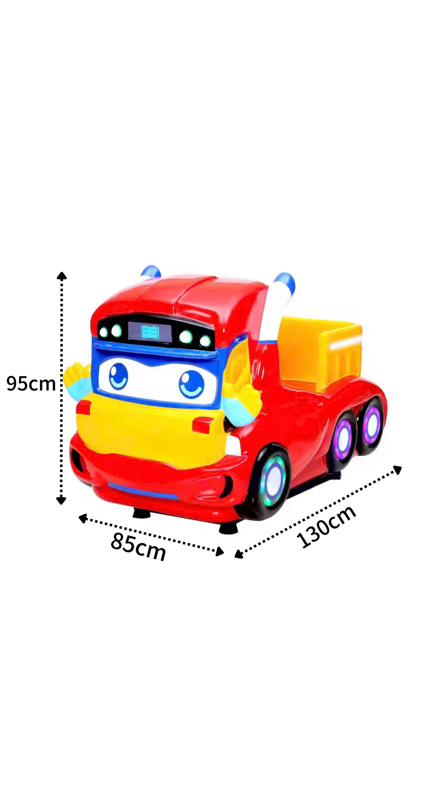Kích thước thú nhún điện xe tải cho bé