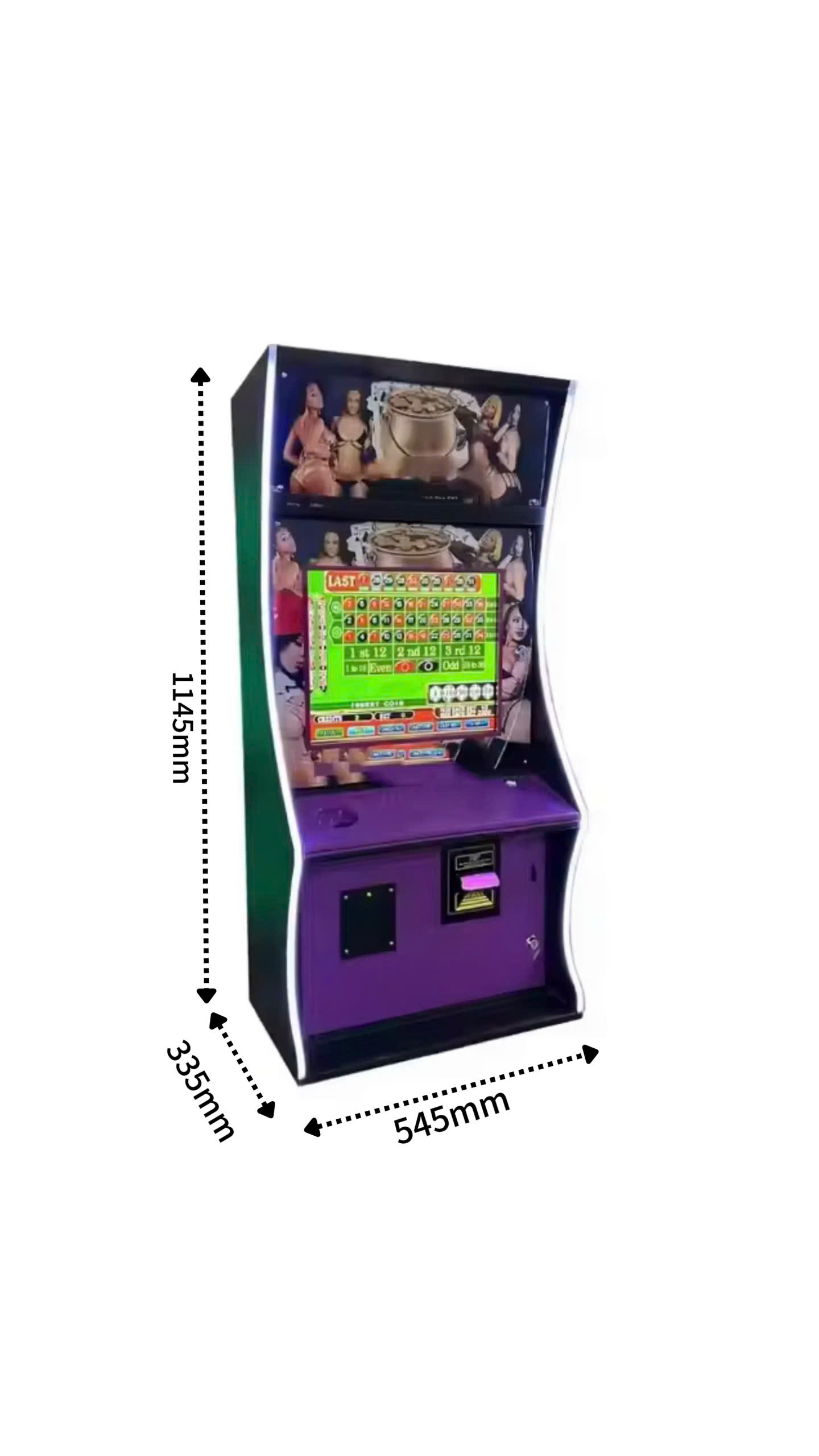 Arcade Game Cabinet Dimensions