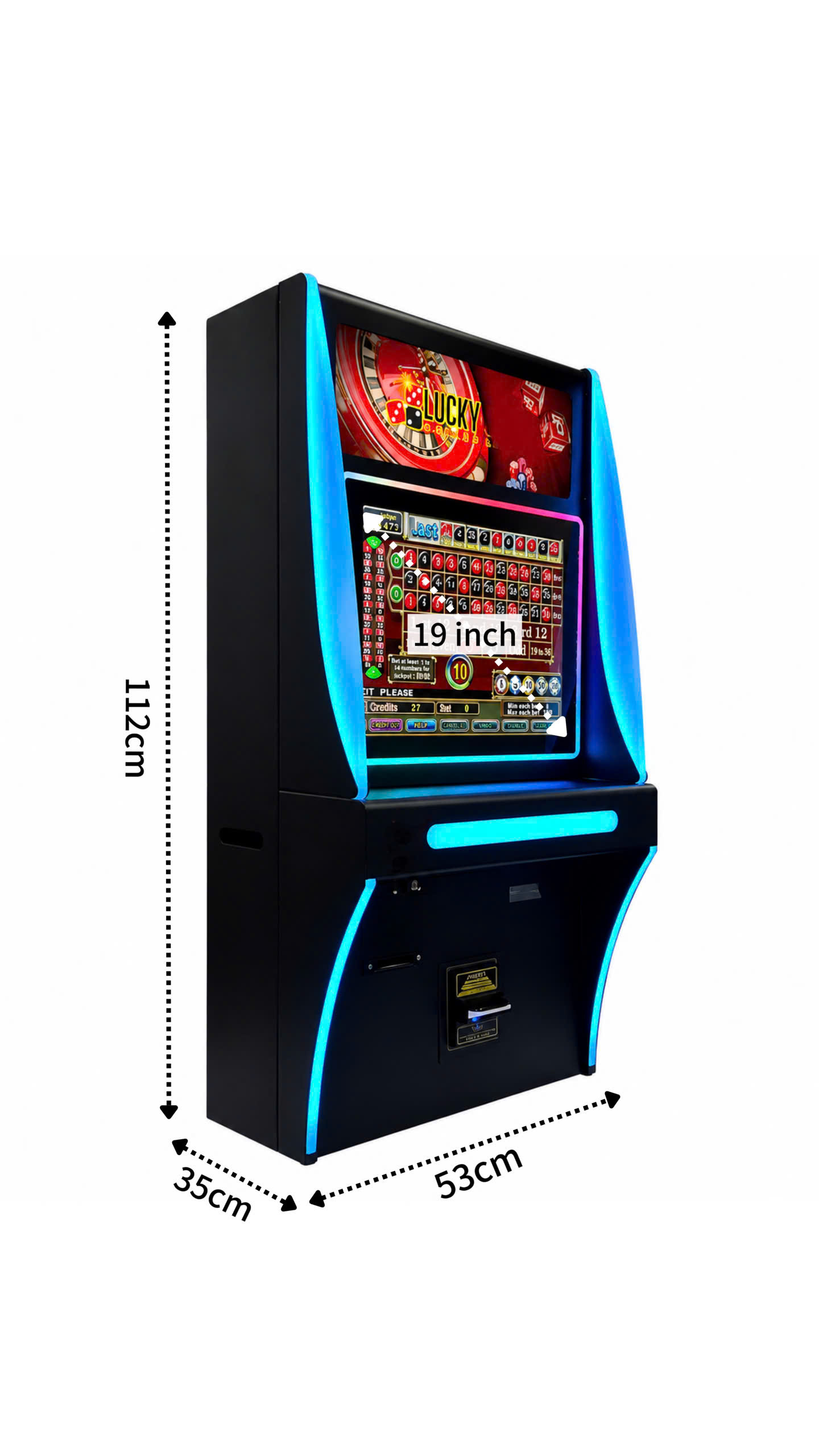 Casino Roulette Arcade Machine Dimensions