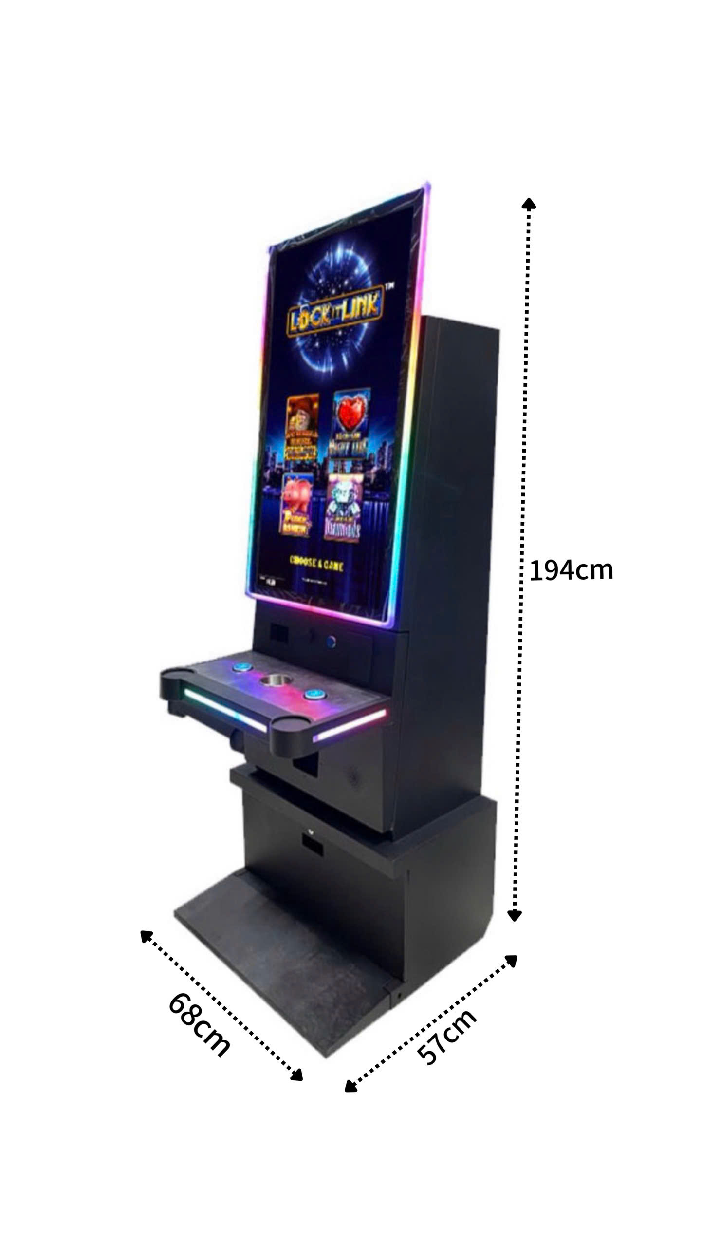 Kích thước máy game màn hình 43 inch