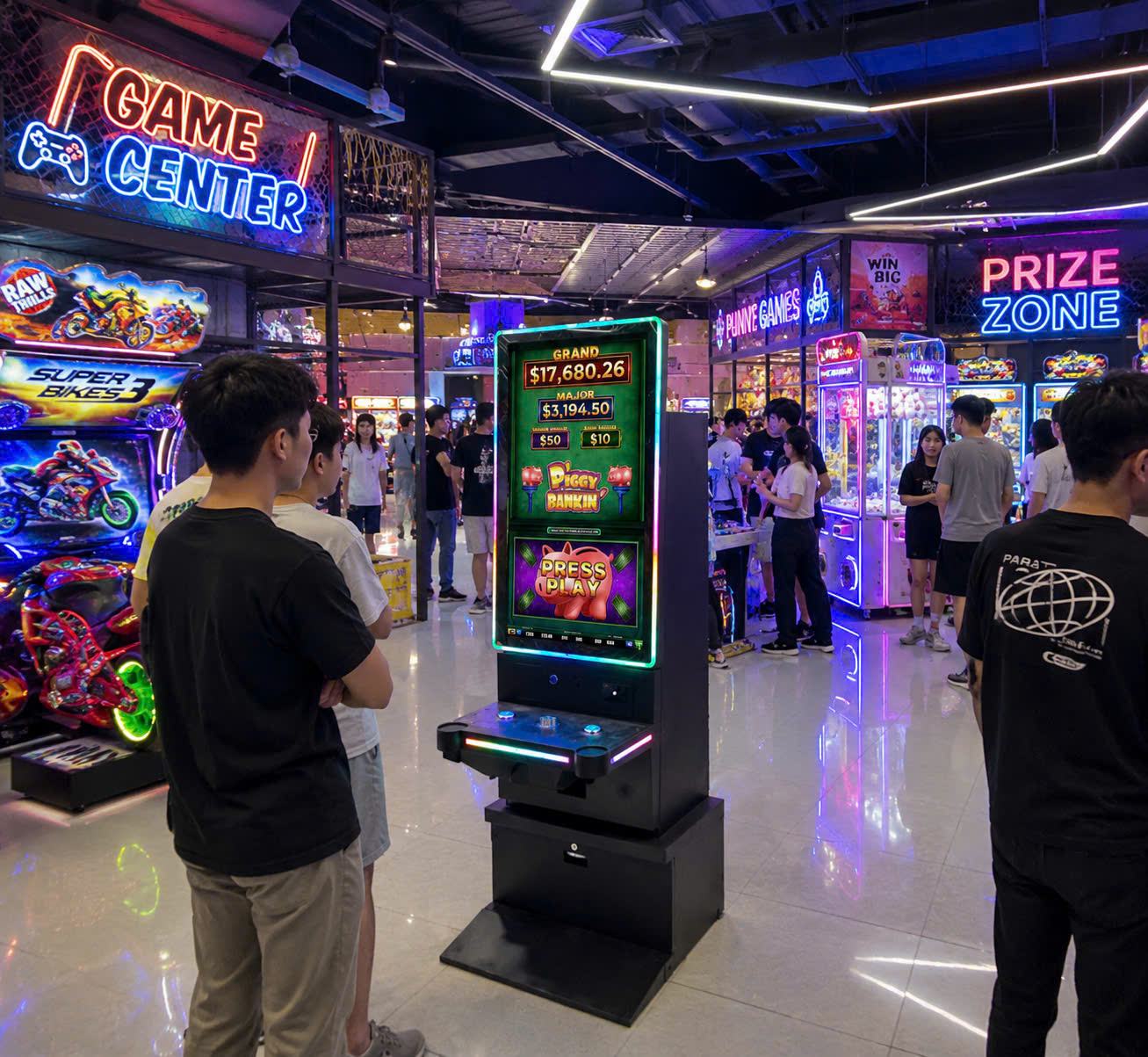 Máy game màn hình cảm ứng cao cấp với thiết kế nổi bật cho Game Center