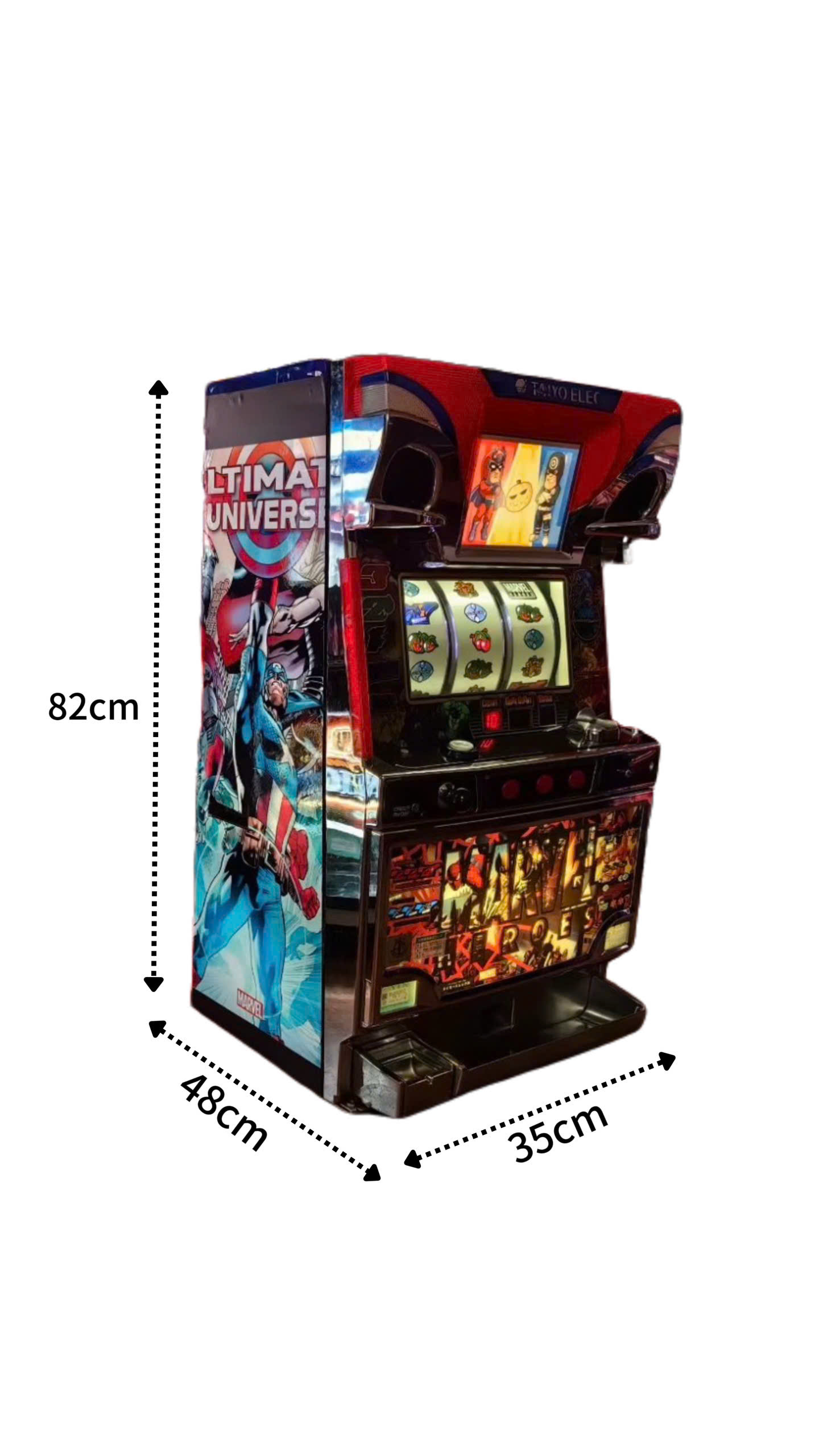 Kích thước máy game quay thưởng Pachinko Nhật Bản
