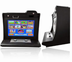 High-quality arcade machine with an immersive game display