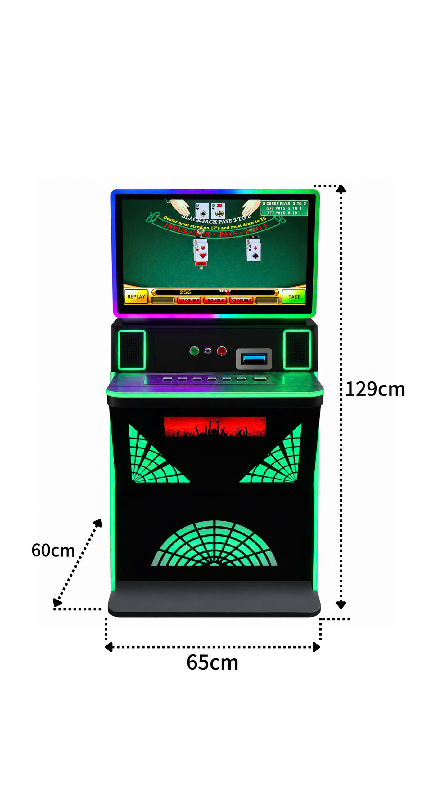 27-Inch Touchscreen Arcade Machine Dimensions