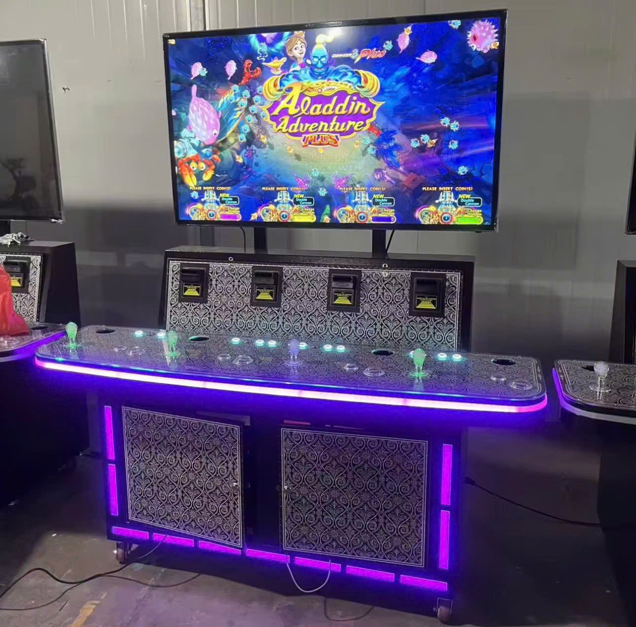 4 Player Fish Shooting Arcade Machine Creates Passive Income For Entertainment Centers