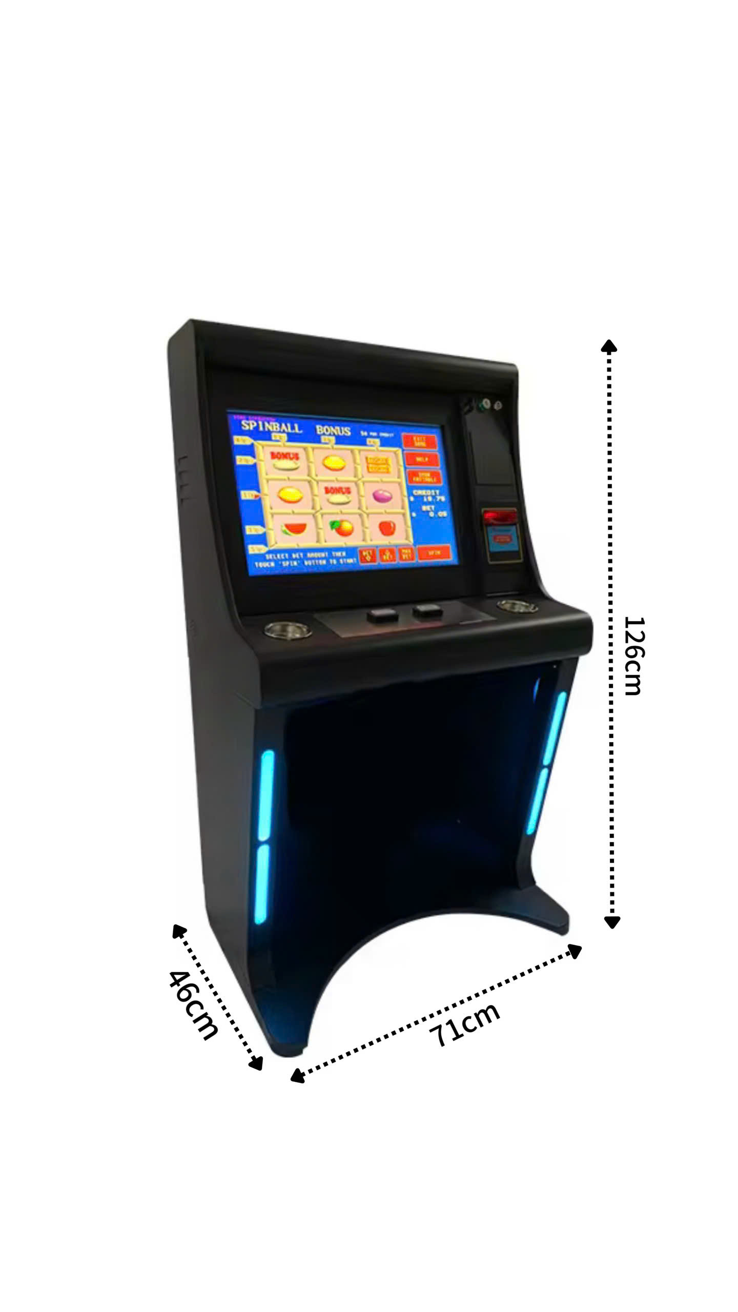 Skill Game Machine Dimensions