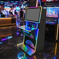 Commercial touchscreen skill game machine for arcade business