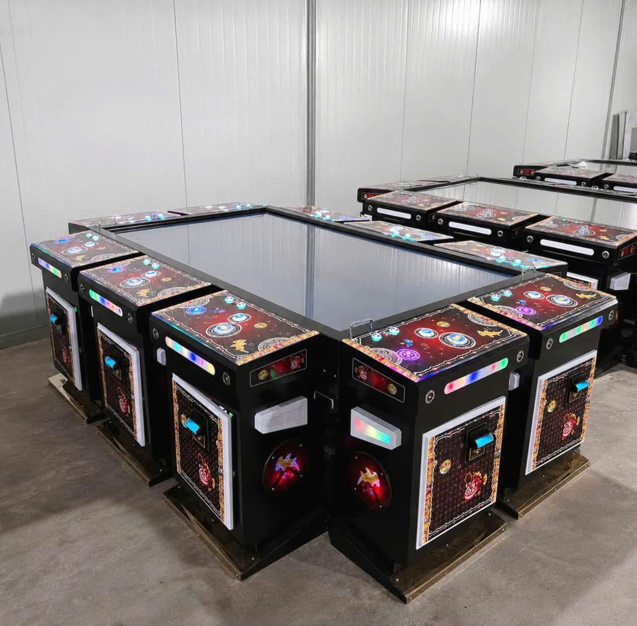 10-Player Multiplayer Fish Shooting Game Machine for Game Rooms