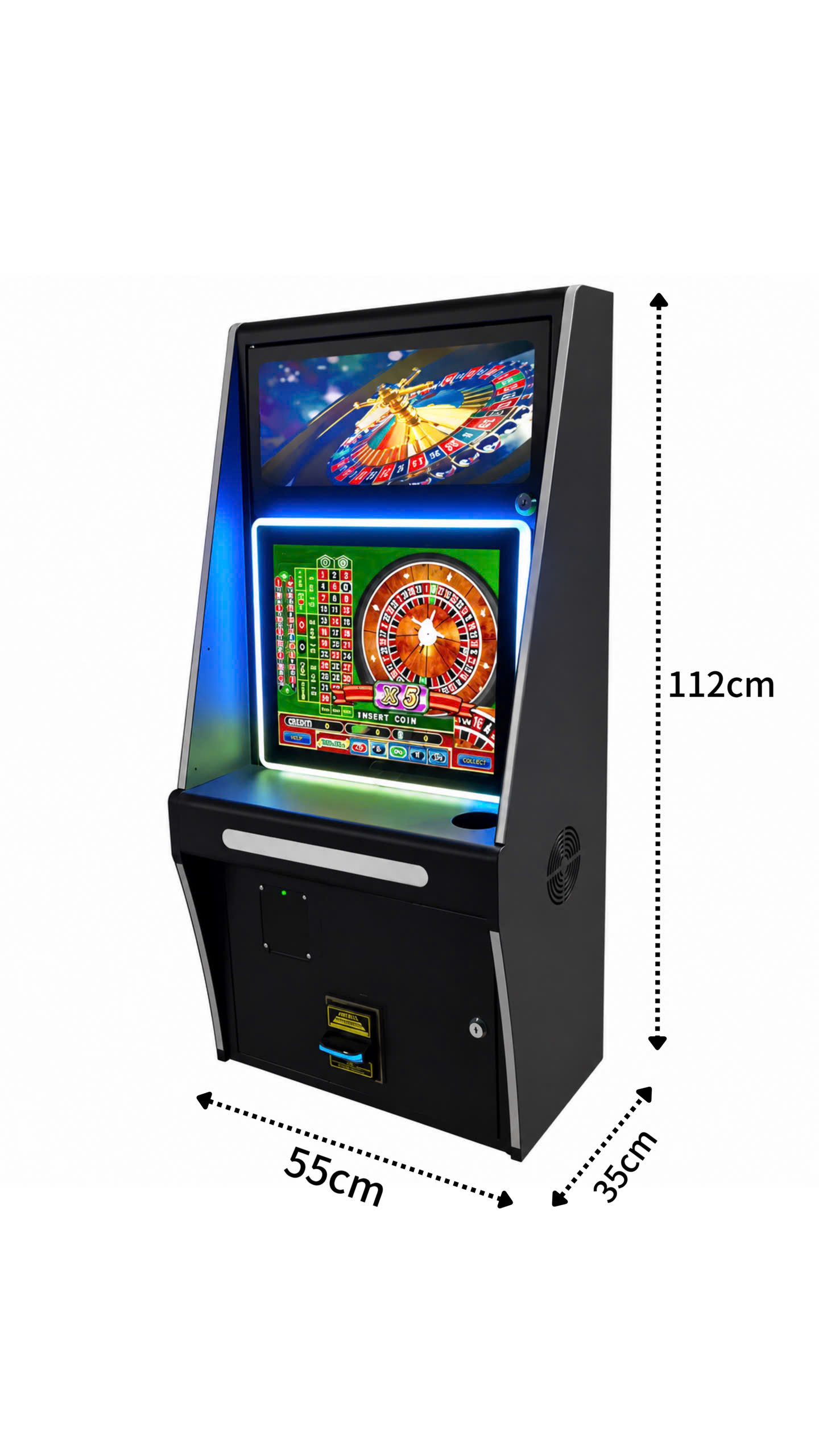 19 Inch Touchscreen Arcade Machine dimensions