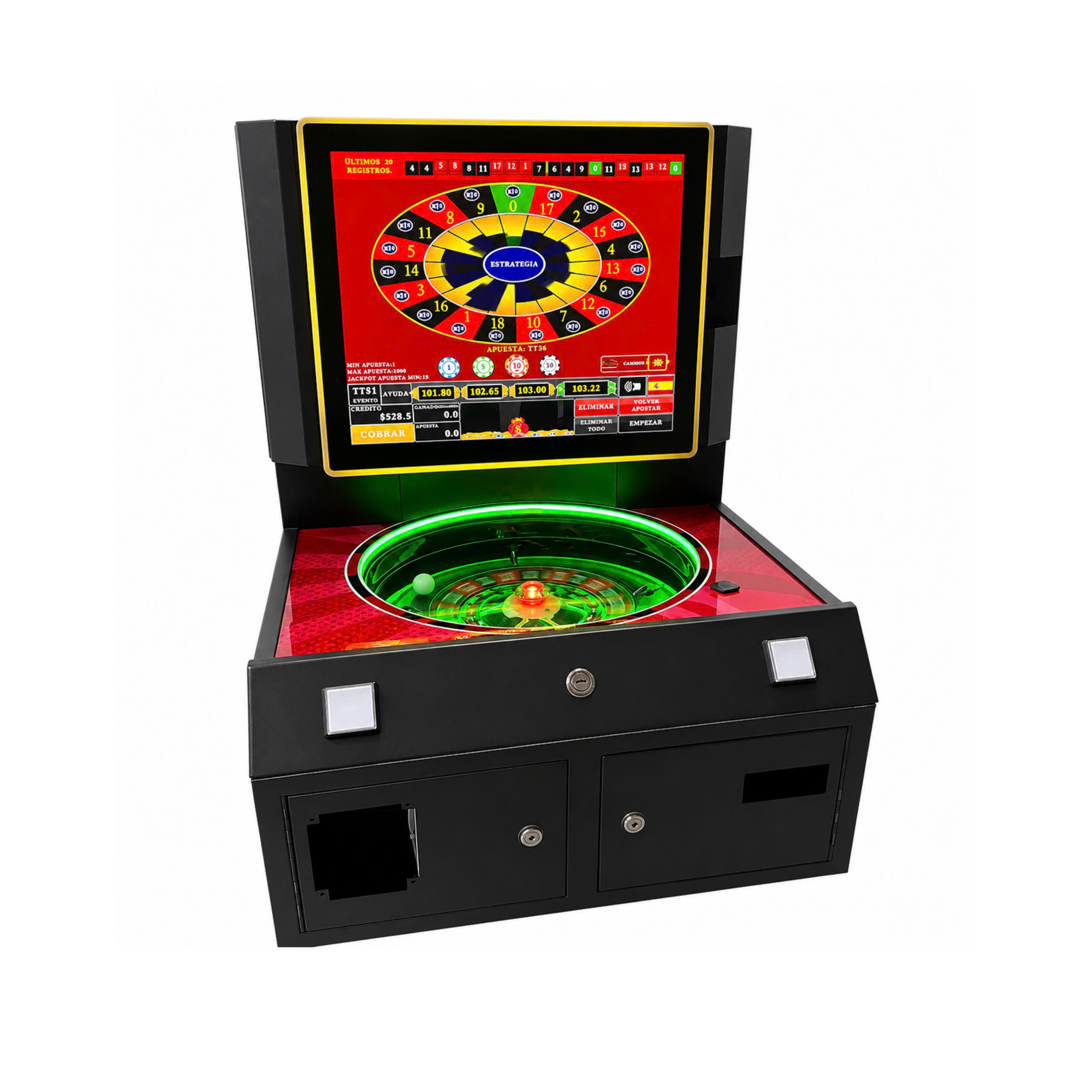 19 Inch Roulette Arcade Machine for game centers