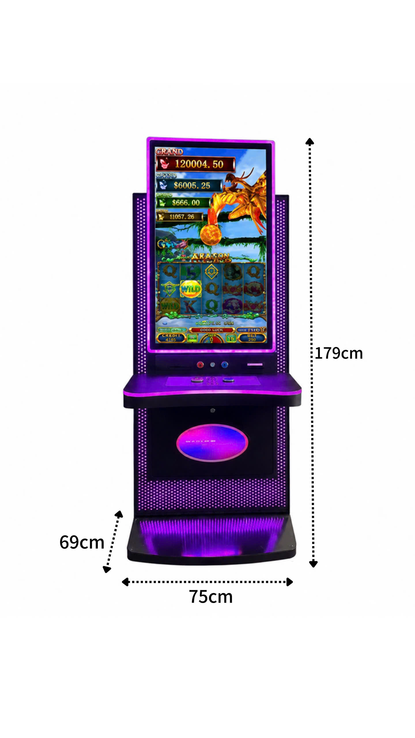 32-inch Avatar skill game machine dimensions