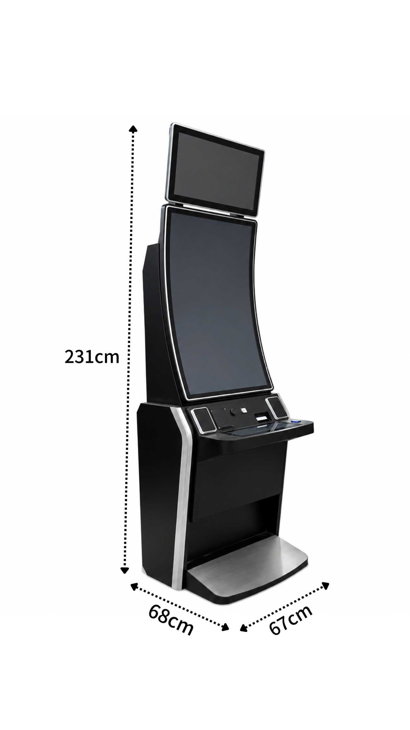 43 inch curved touchscreen arcade game machine 01