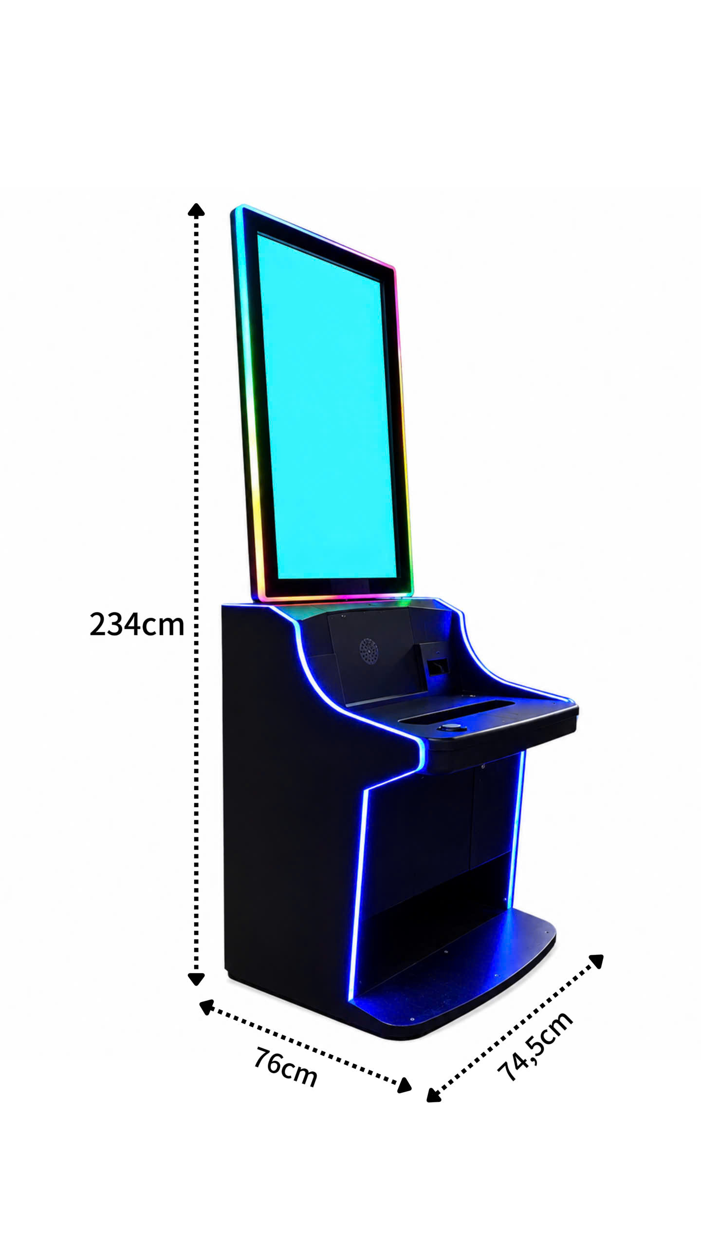 43-inch vertical skill game machine dimensions