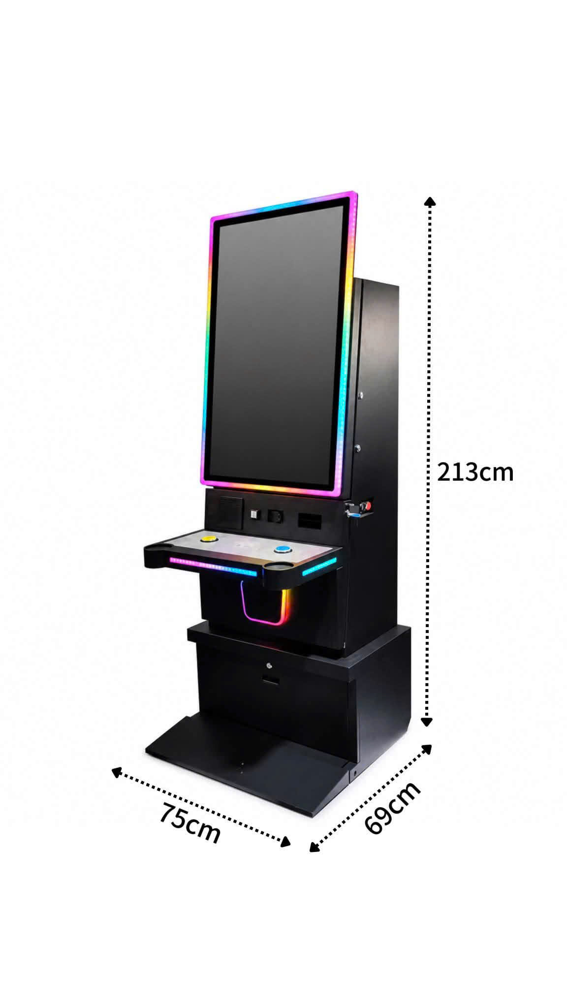 43-Inch Vertical Touchscreen Arcade Machine W75 × D69 × H213 cm