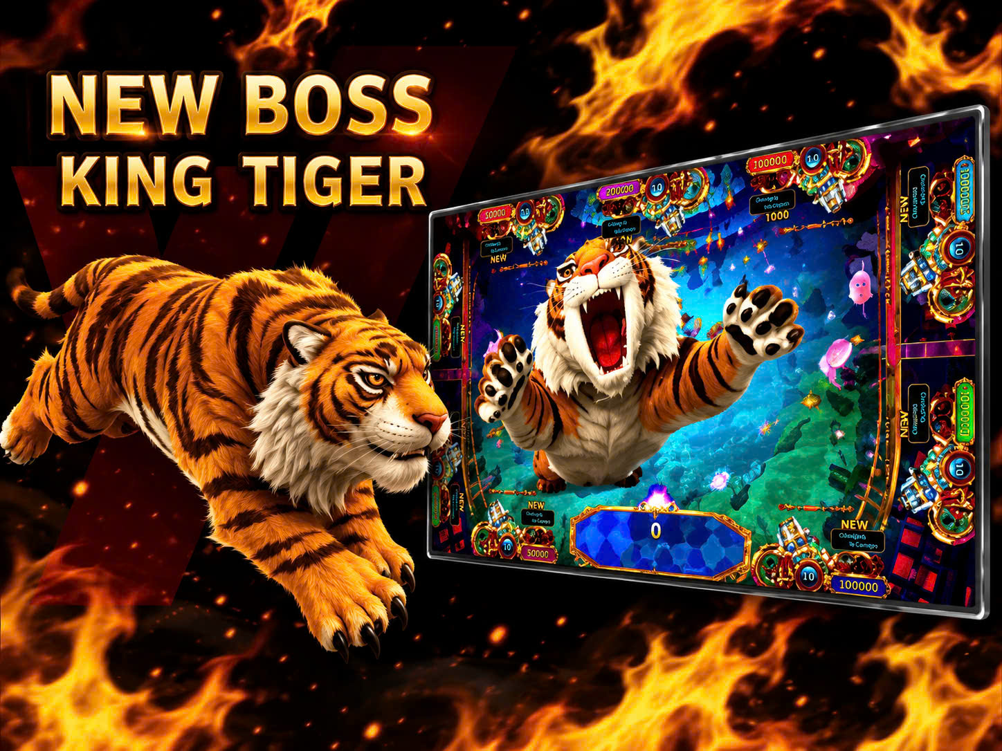 Ocean King 3 Plus Circus King Tiger Fish Arcade Game