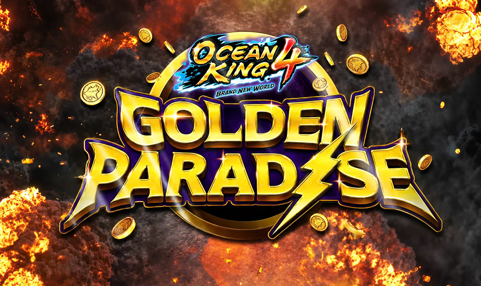Golden Paradise fish arcade game logo